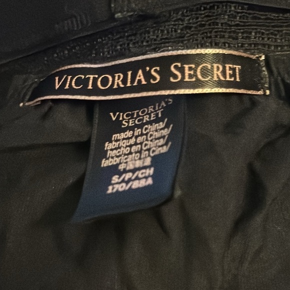 Victoria’s Secret Black Lace Racer Back intimates baby doll camisole nighty Sz S - Picture 9 of 13